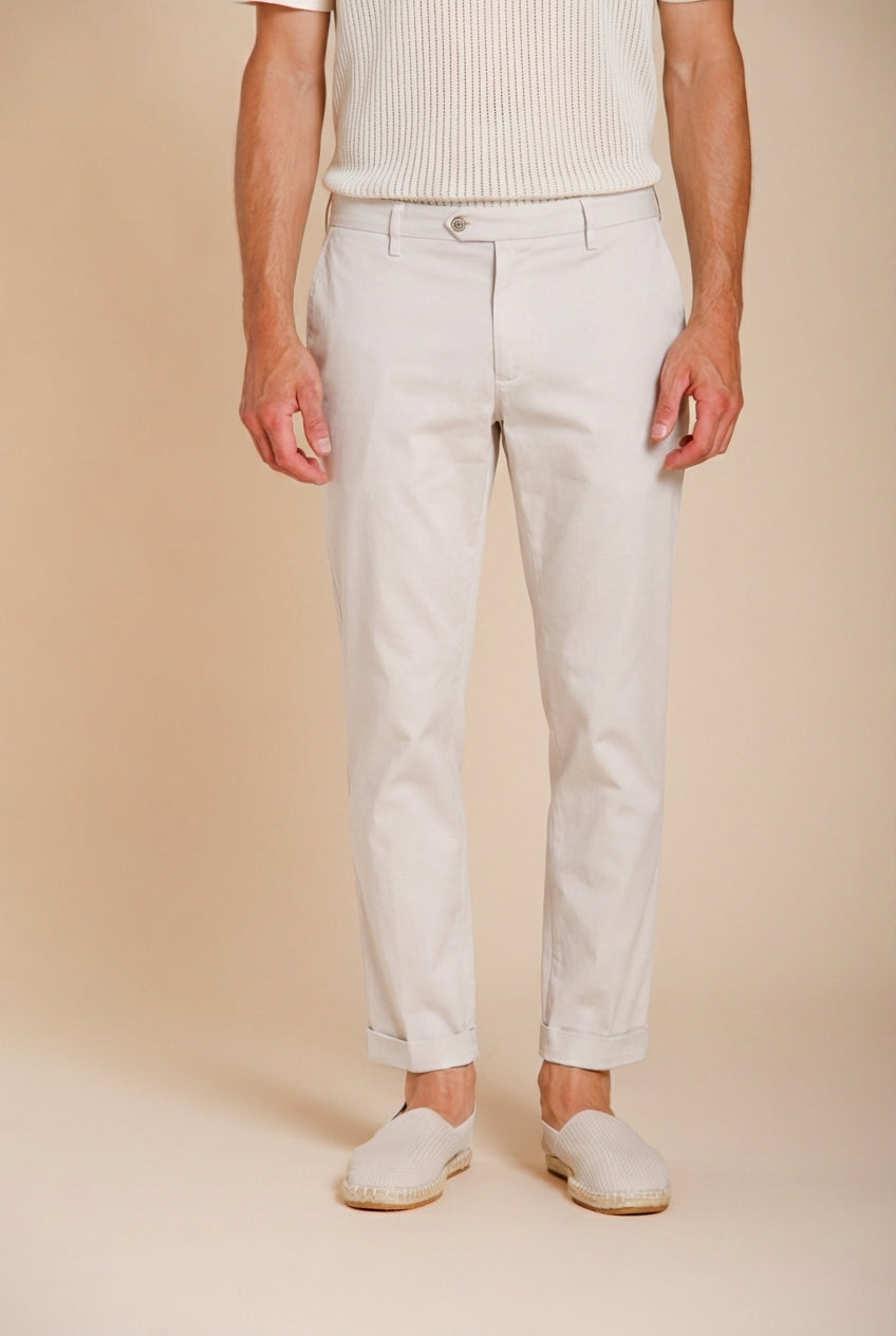 New York pantalon chino homme en gabardine stretch regular fit ①