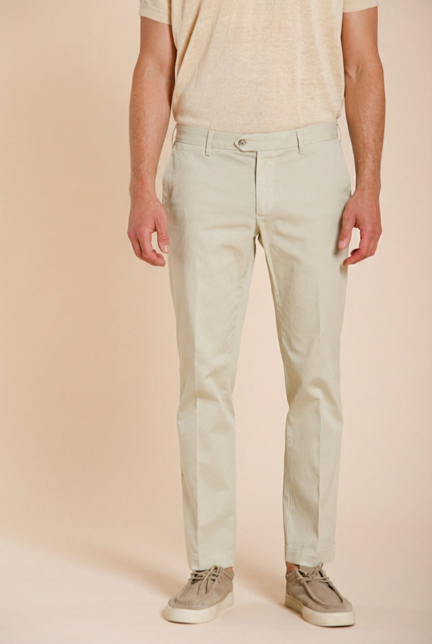 New York pantalon chino homme en gabardine stretch regular fit ①