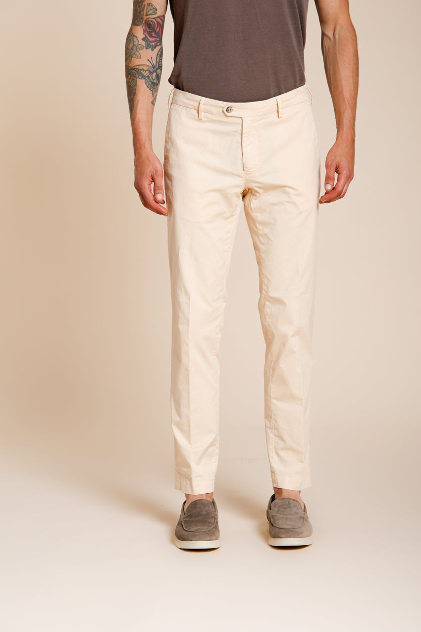 New York pantalone chino uomo in gabardina stretch regular fit ①