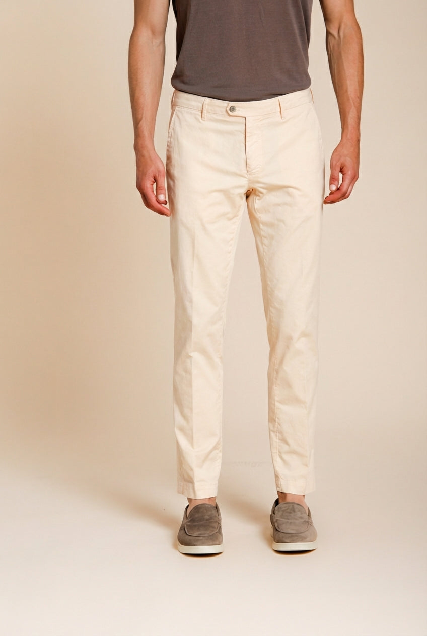 New York pantalon chino homme en gabardine stretch regular fit ①