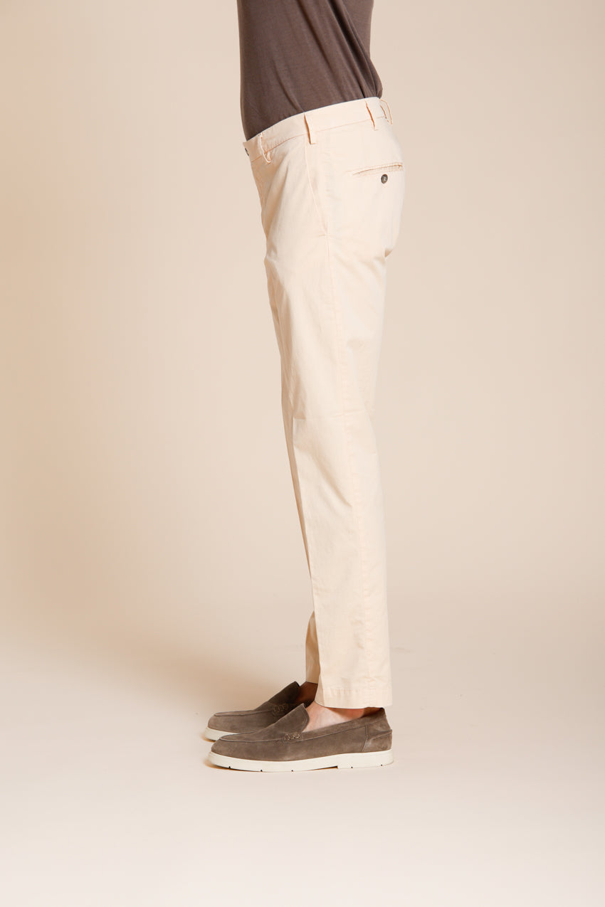 New York pantalone chino uomo in gabardina stretch regular fit ①
