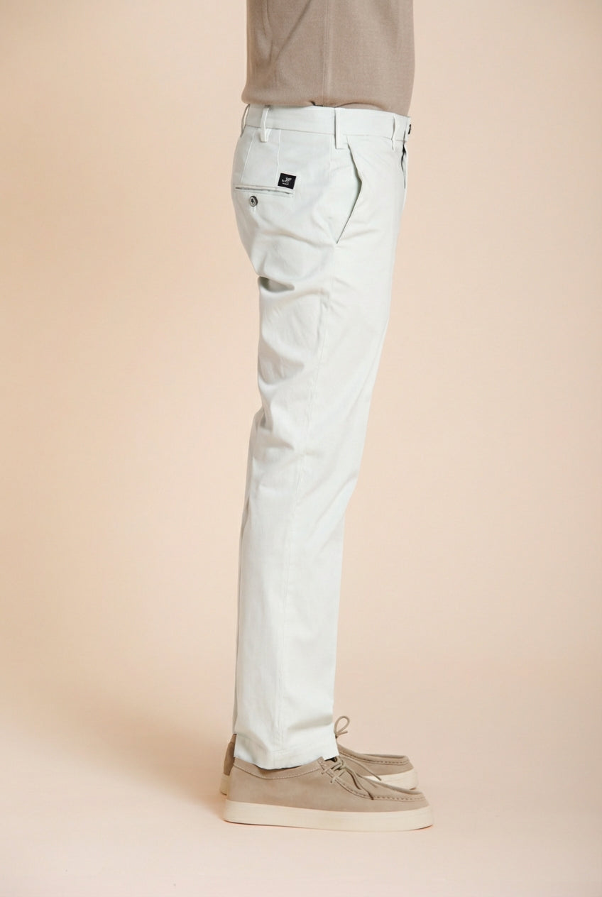 New York pantalone chino uomo in gabardina stretch regular fit ①
