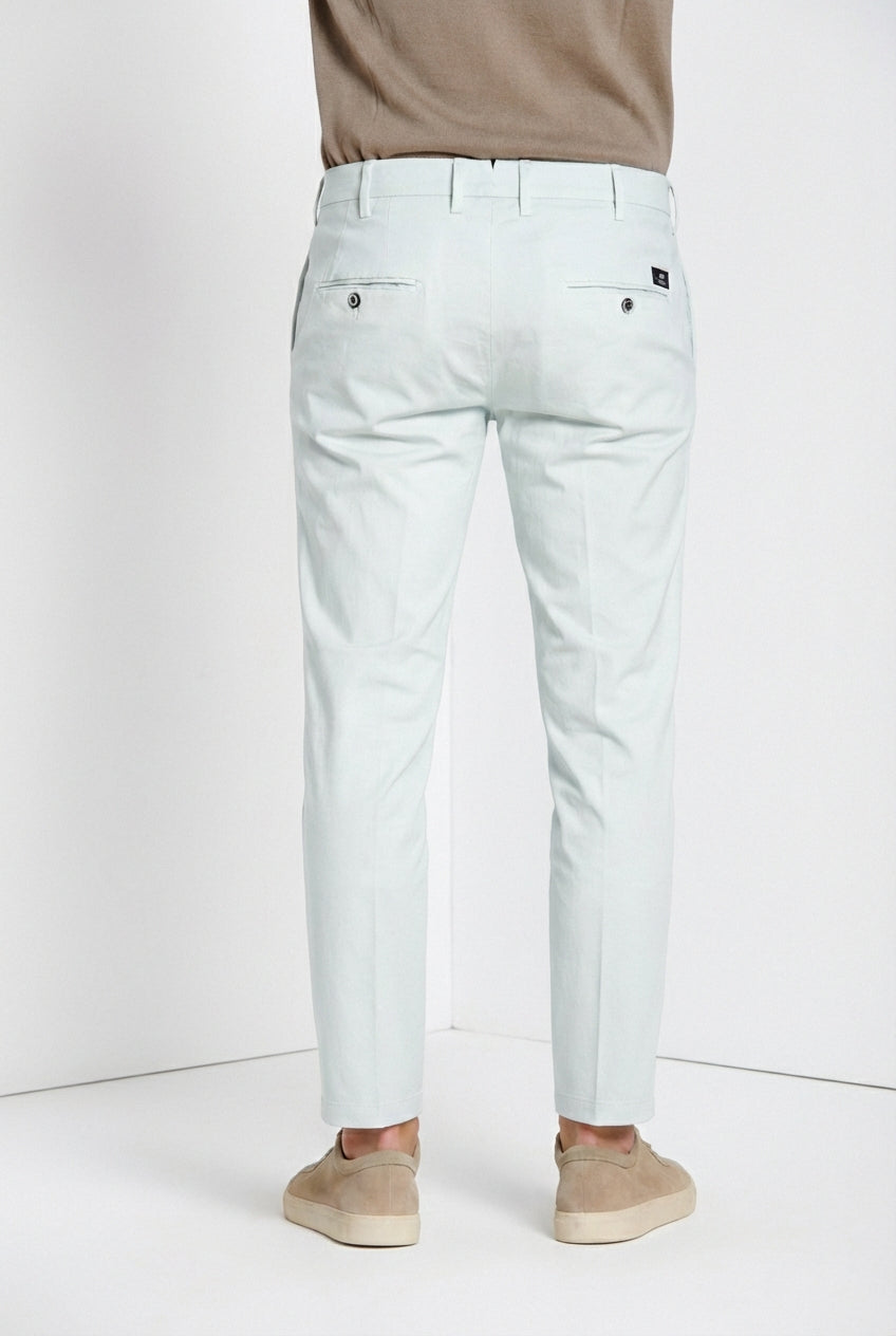 New York pantalon chino homme en gabardine stretch regular fit ①