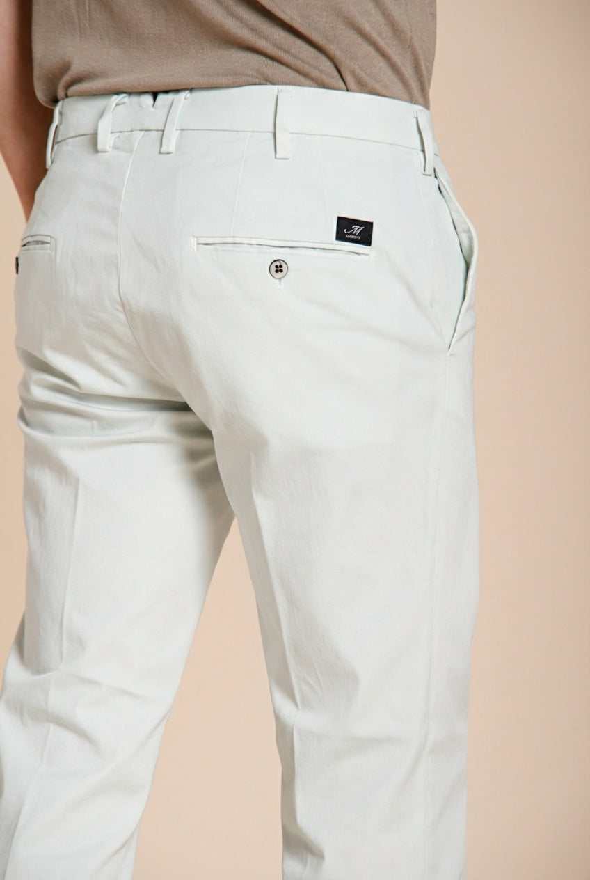 New York pantalone chino uomo in gabardina stretch regular fit ①