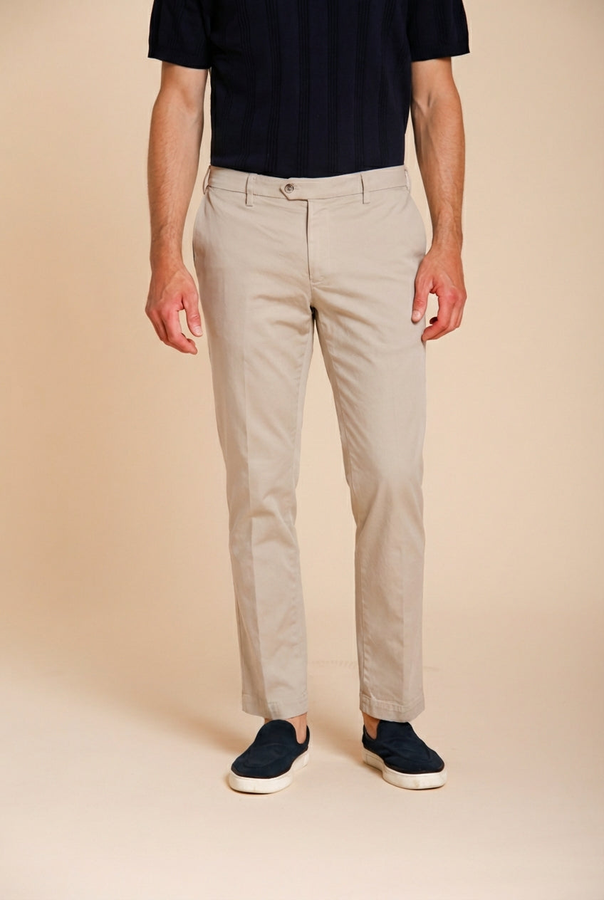 New York pantalon chino homme en gabardine stretch regular fit ①