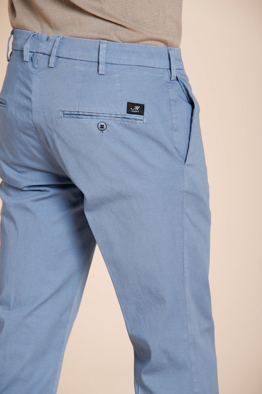 New York pantalone chino uomo in gabardina stretch regular fit ①