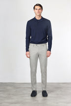 New York pantalon chino homme en twill de coton et cachemire regular fit
