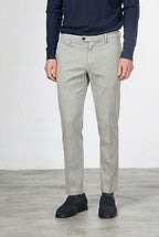 New York pantalon chino homme en twill de coton et cachemire regular fit
