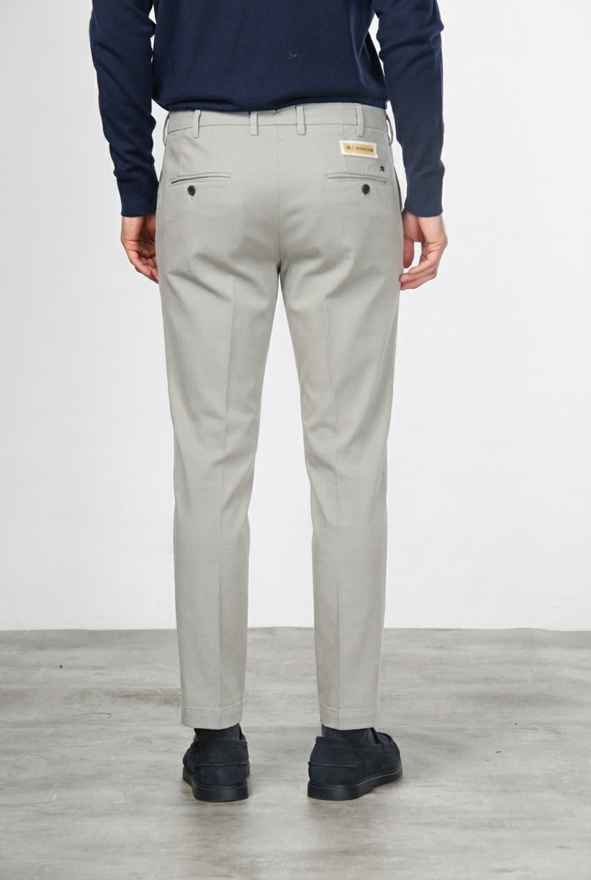 New York pantalon chino homme en twill de coton et cachemire regular fit
