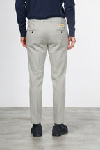 New York pantalon chino homme en twill de coton et cachemire regular fit
