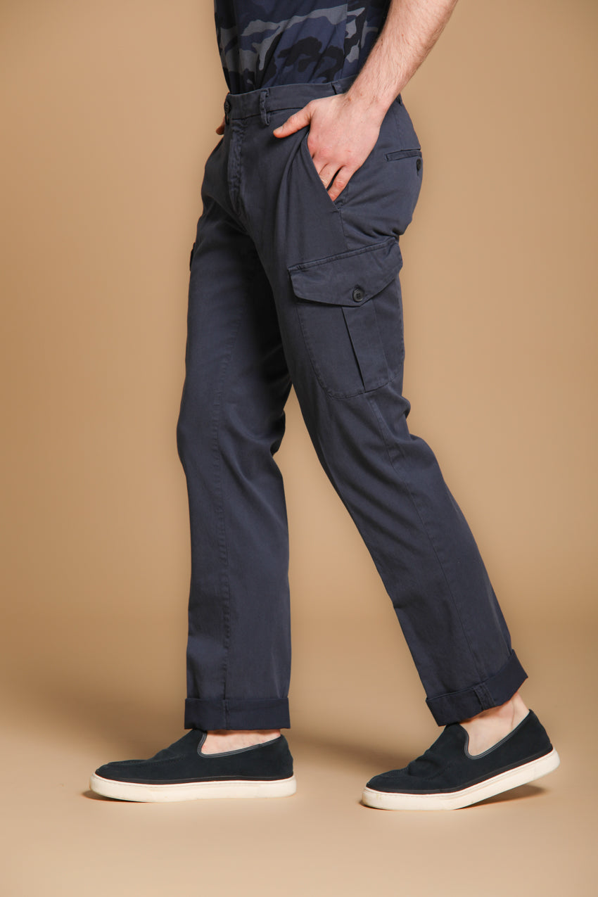 New York Cargo men's cargo pants in cotton and lyocell twill regular fit