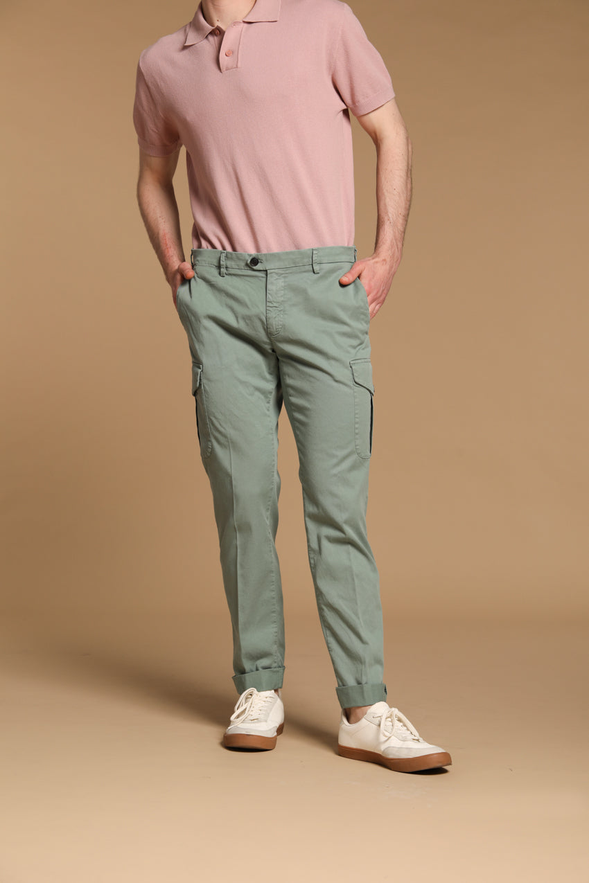 New York Cargo men's cargo pants in cotton and lyocell twill regular fit