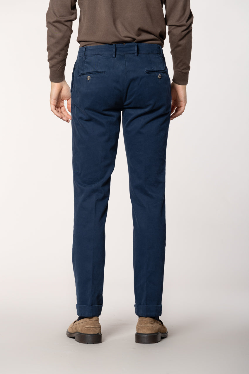 New York Time 1 Pinces pantalón chino hombre en gabardina regular fit