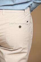 New York Time 1 Pinces men's chino pants in stretch supima cotton canvas regular fit