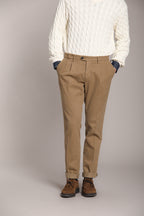 Foto 1 New York Time 2 Pinces pantalone chino uomo in cotone lana regular fit