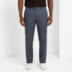 New York Icon Flex pantalone chino uomo in twill lino e cotone regular fit