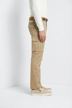 Chile Royal pantalón cargo hombre gabardina teñido en prenda regular fit