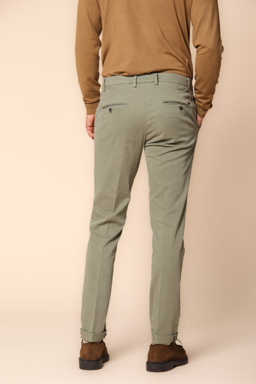 Milano men's chino pants in gabardine stretch extra slim fit ①