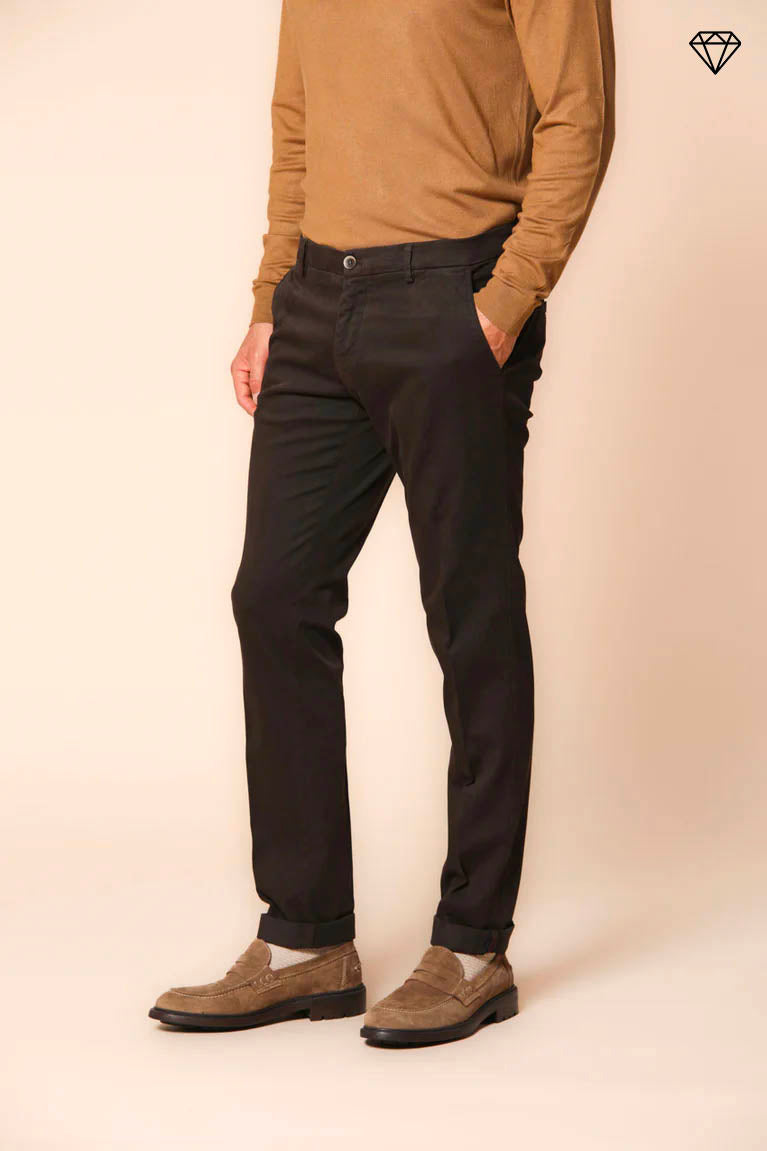 Milano Herren Chino Hose aus Gabardine Stretch extra slim Fit  ①.