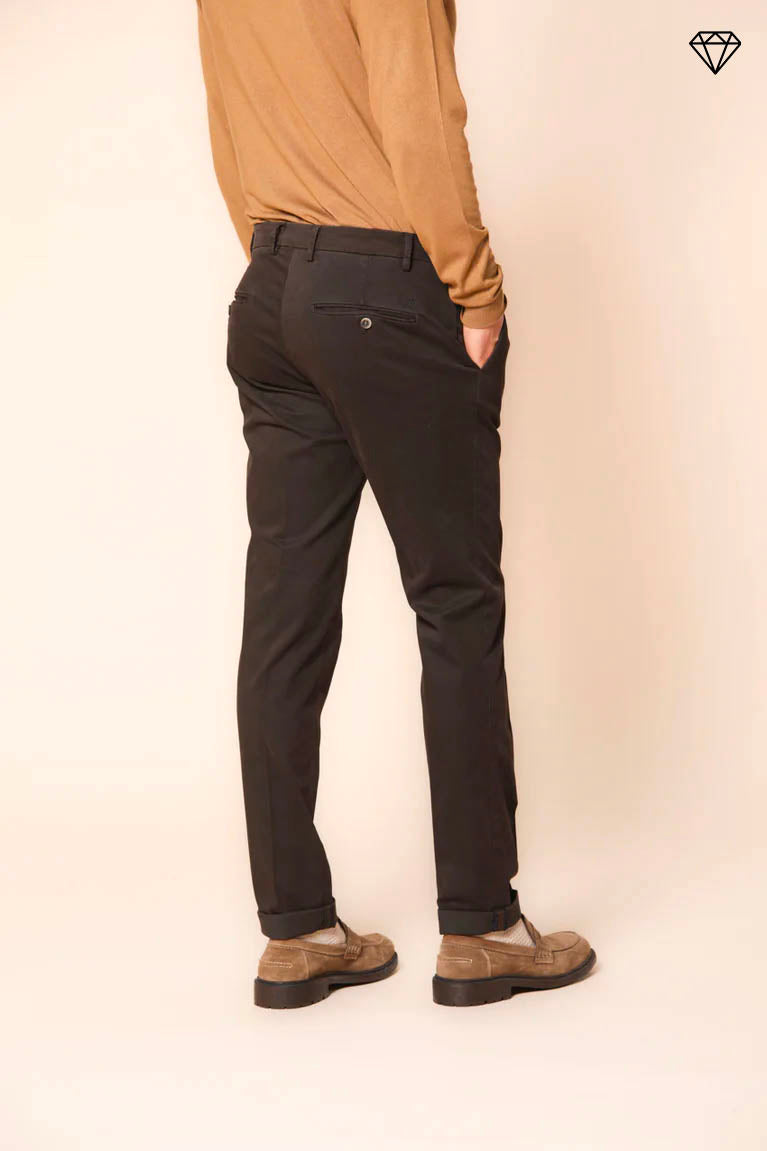 Milano Herren Chino Hose aus Gabardine Stretch extra slim Fit  ①.