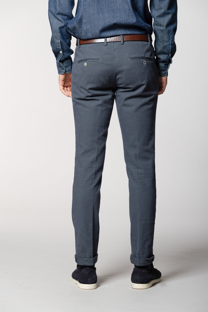 Milano pantalone chino uomo fantasia occhio di pernice extra slim fit