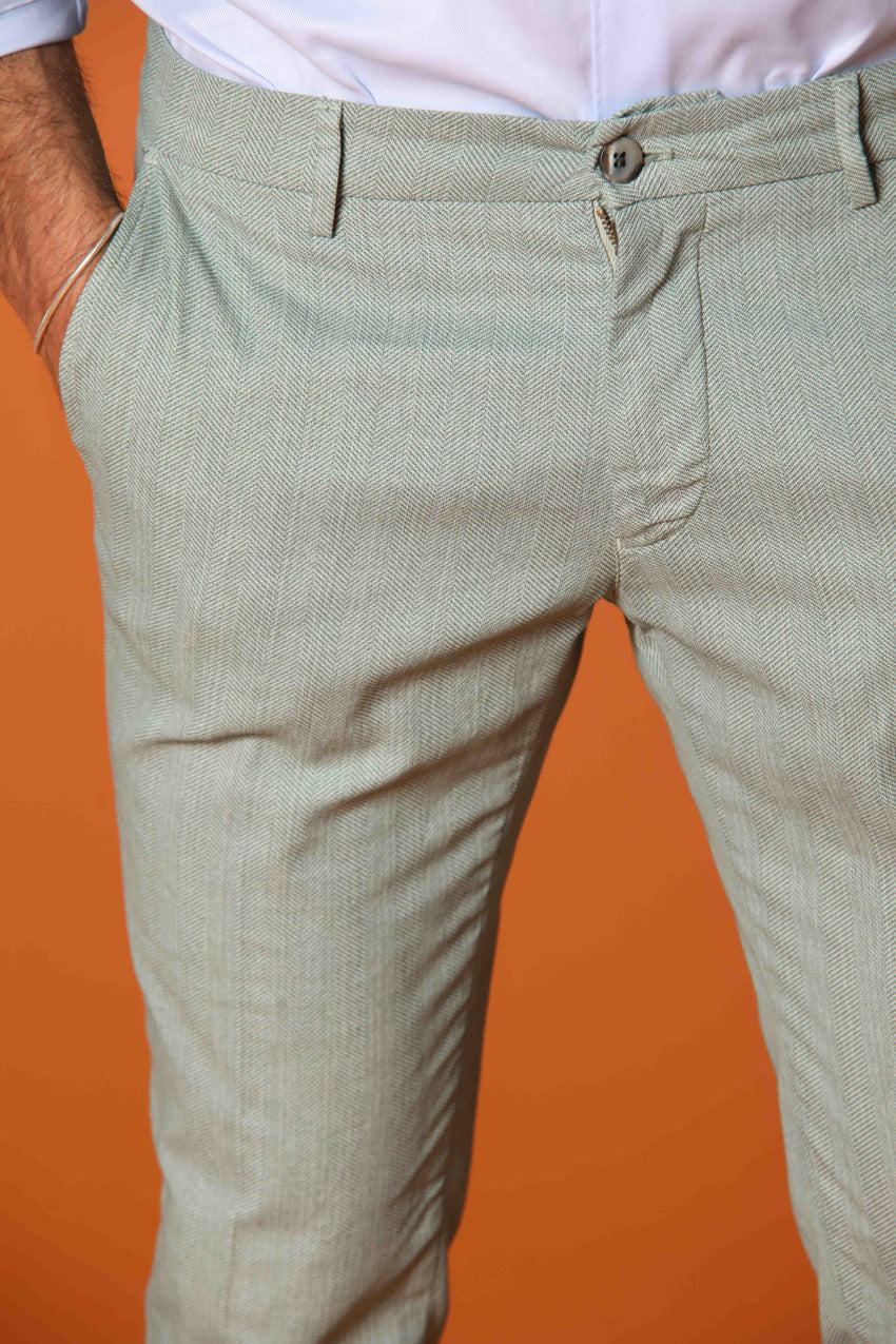 Milano pantalone chino uomo in resca extra slim fit