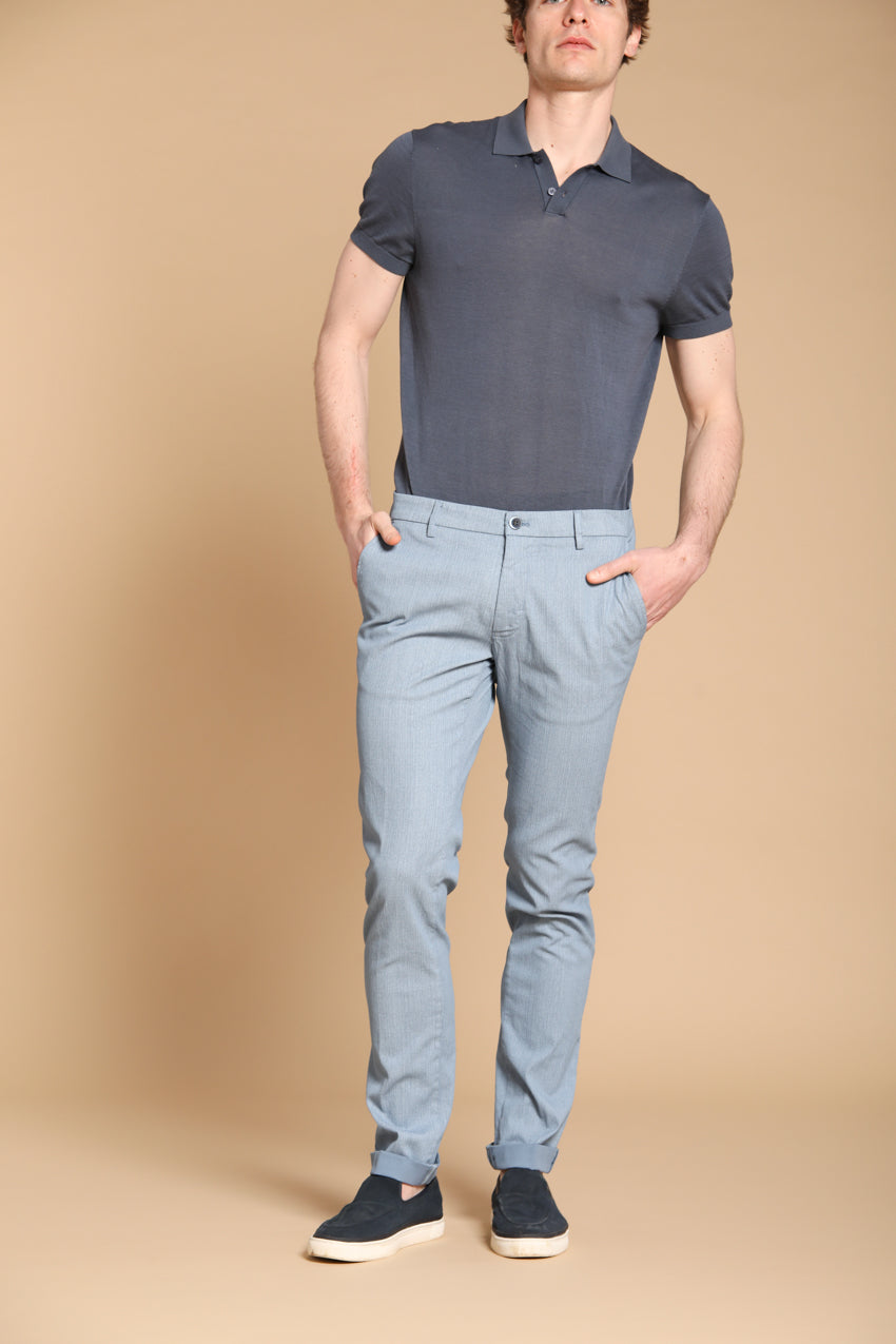 Milano pantalone chino uomo in resca extra slim fit