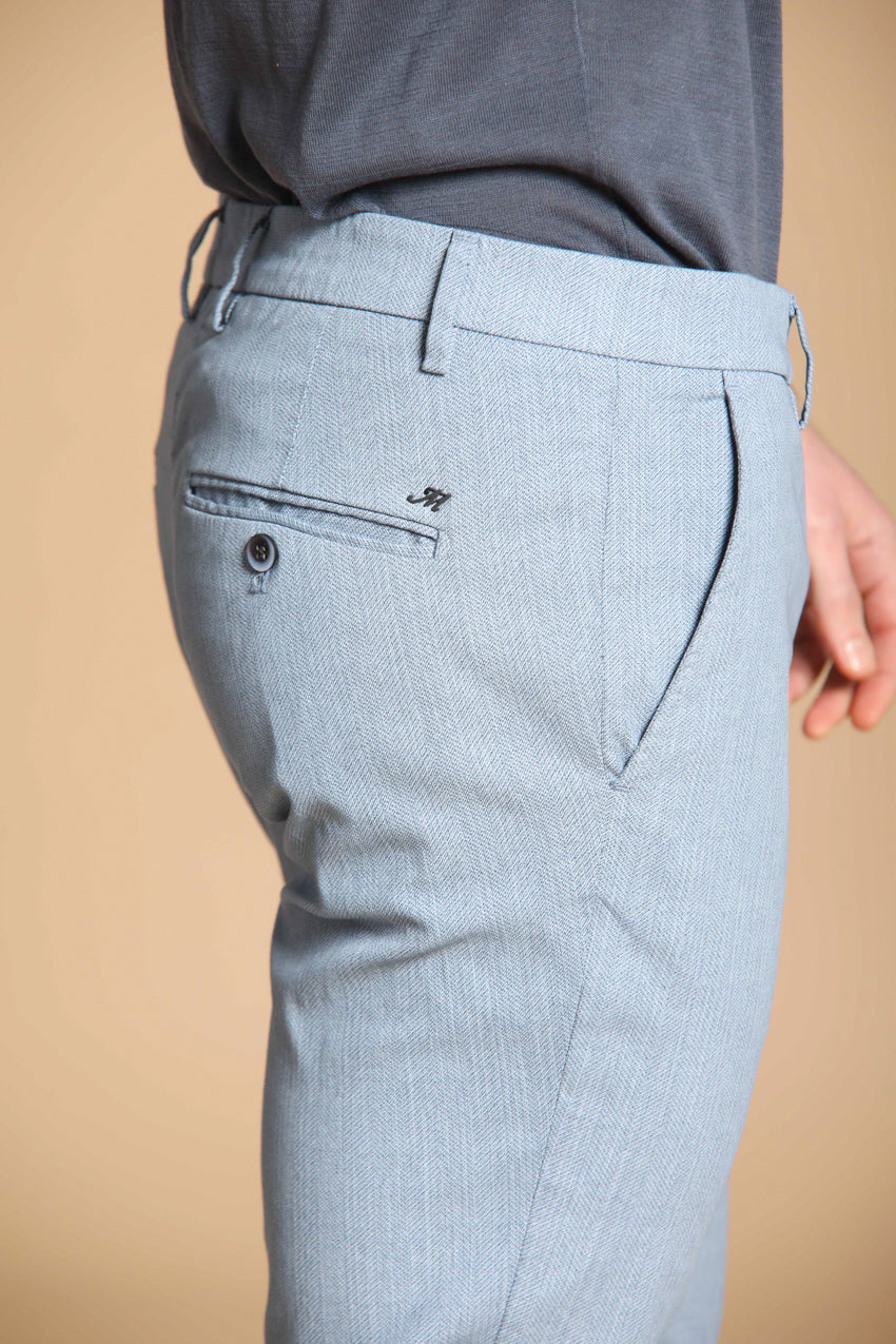 Milano pantalone chino uomo in resca extra slim fit