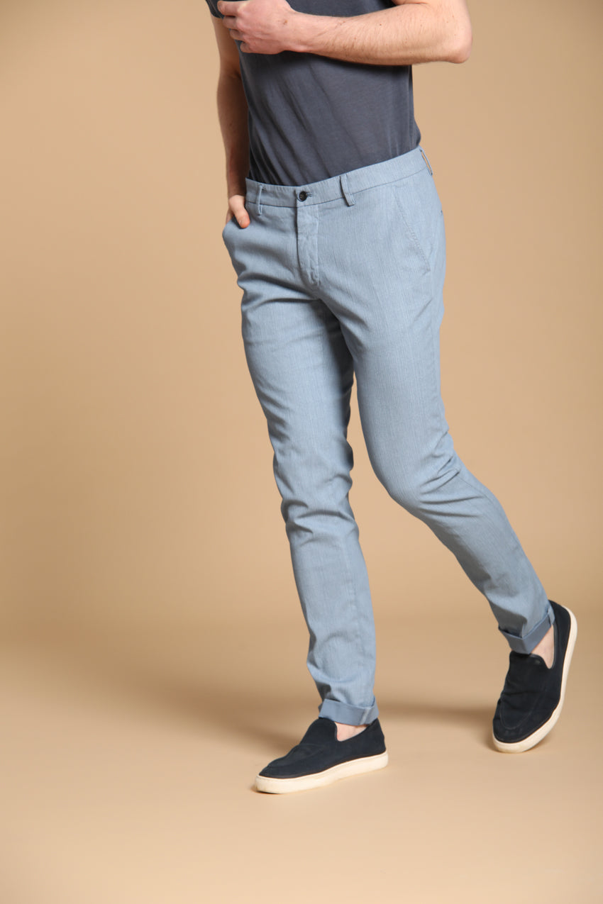 Milano pantalone chino uomo in resca extra slim fit