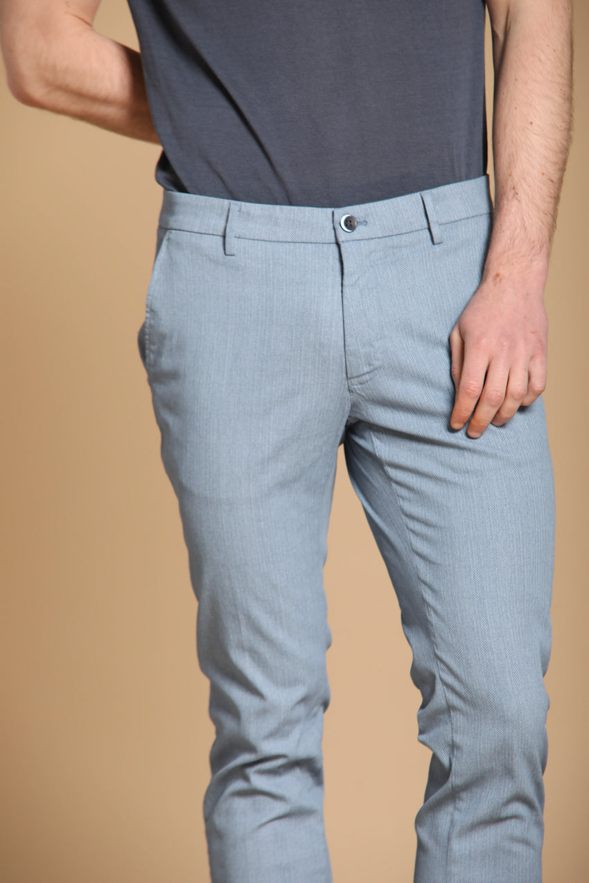 Milano pantalone chino uomo in resca extra slim fit
