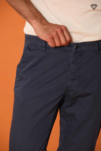 Milano pantalone chino uomo in cotone pima extra slim fit ①