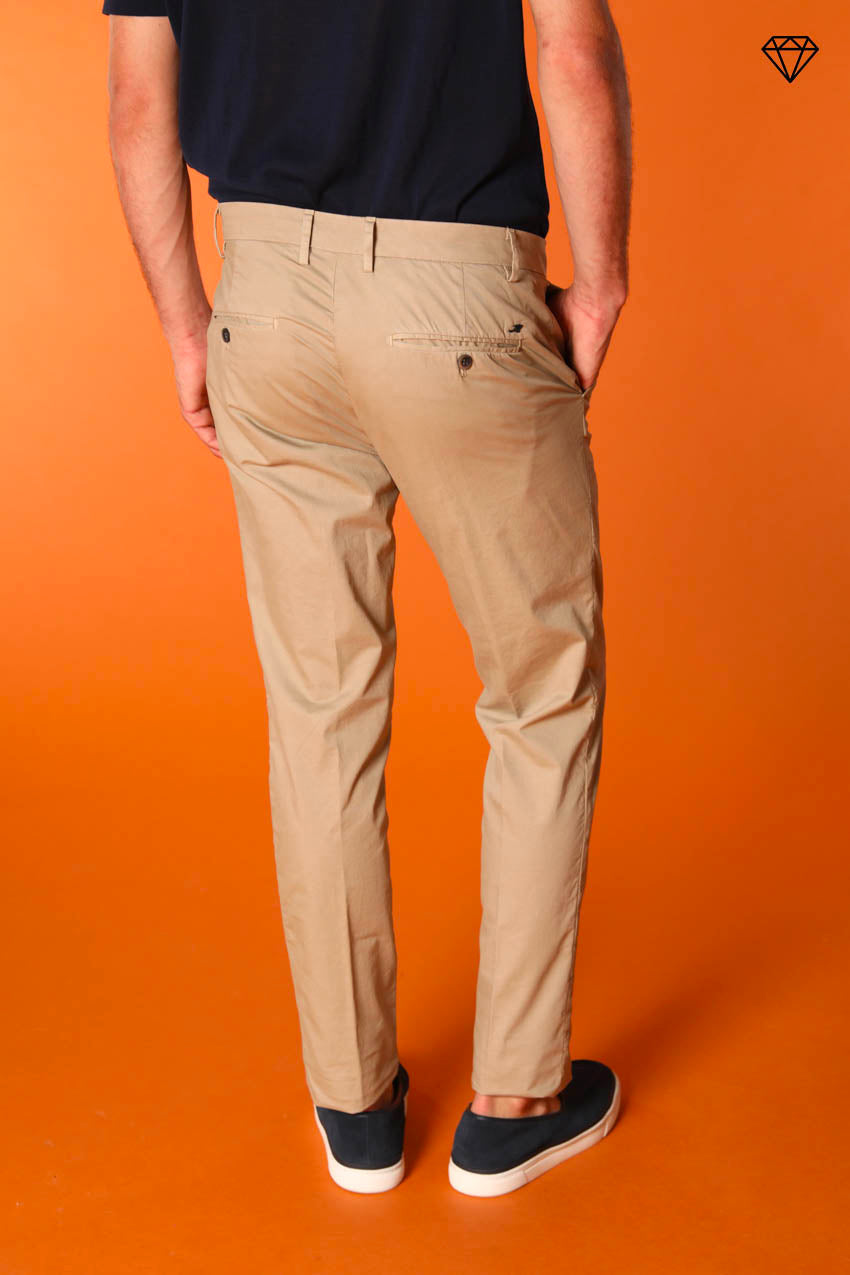 Milano men's chino pants in pima cotton extra slim fit ①