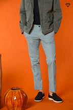 Milano Pantalon chino homme en Coton Pima Extra slim fit ①