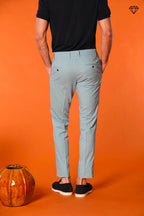 Milano Pantalon chino homme en Coton Pima Extra slim fit ①