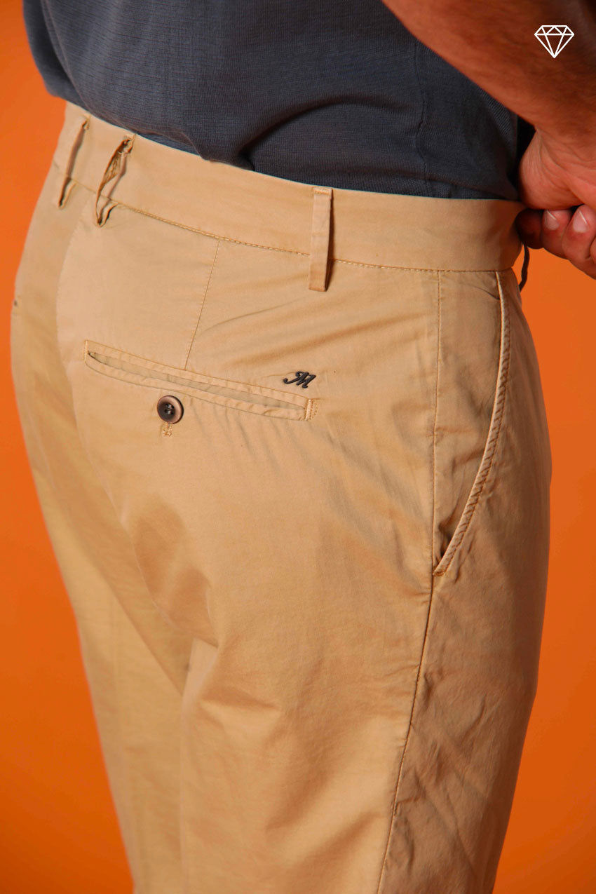 Milano pantalone chino uomo in cotone pima extra slim fit ①