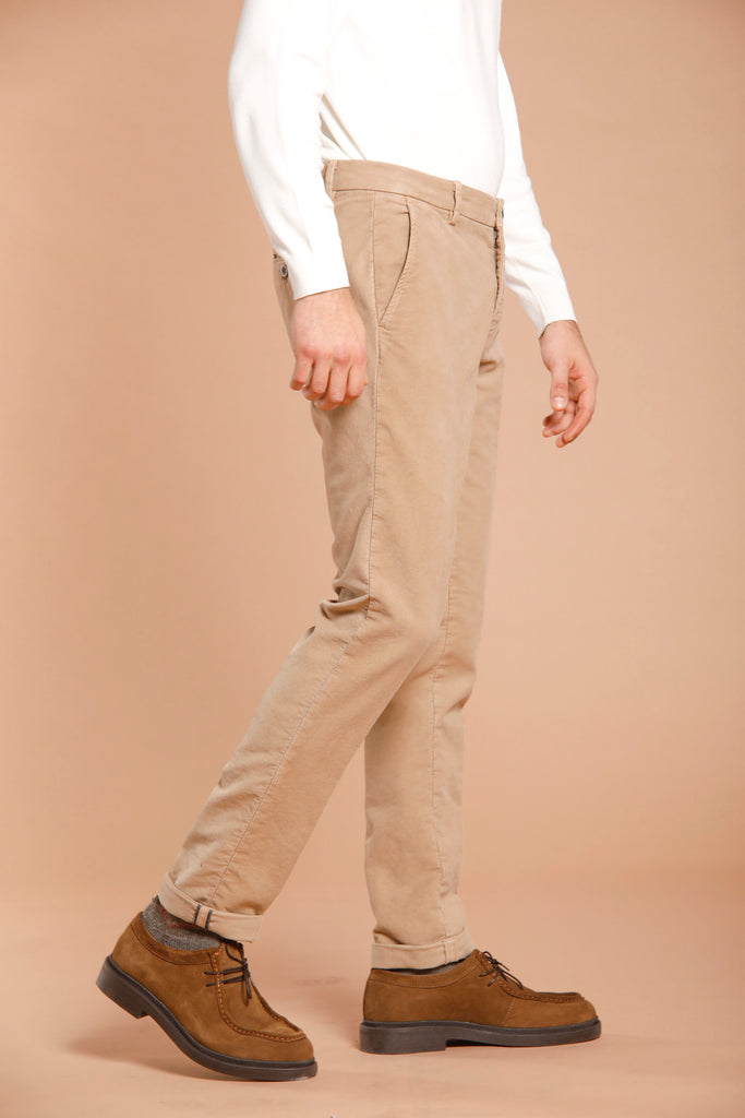 Milano Style pantalone chino uomo in fustagno extra slim