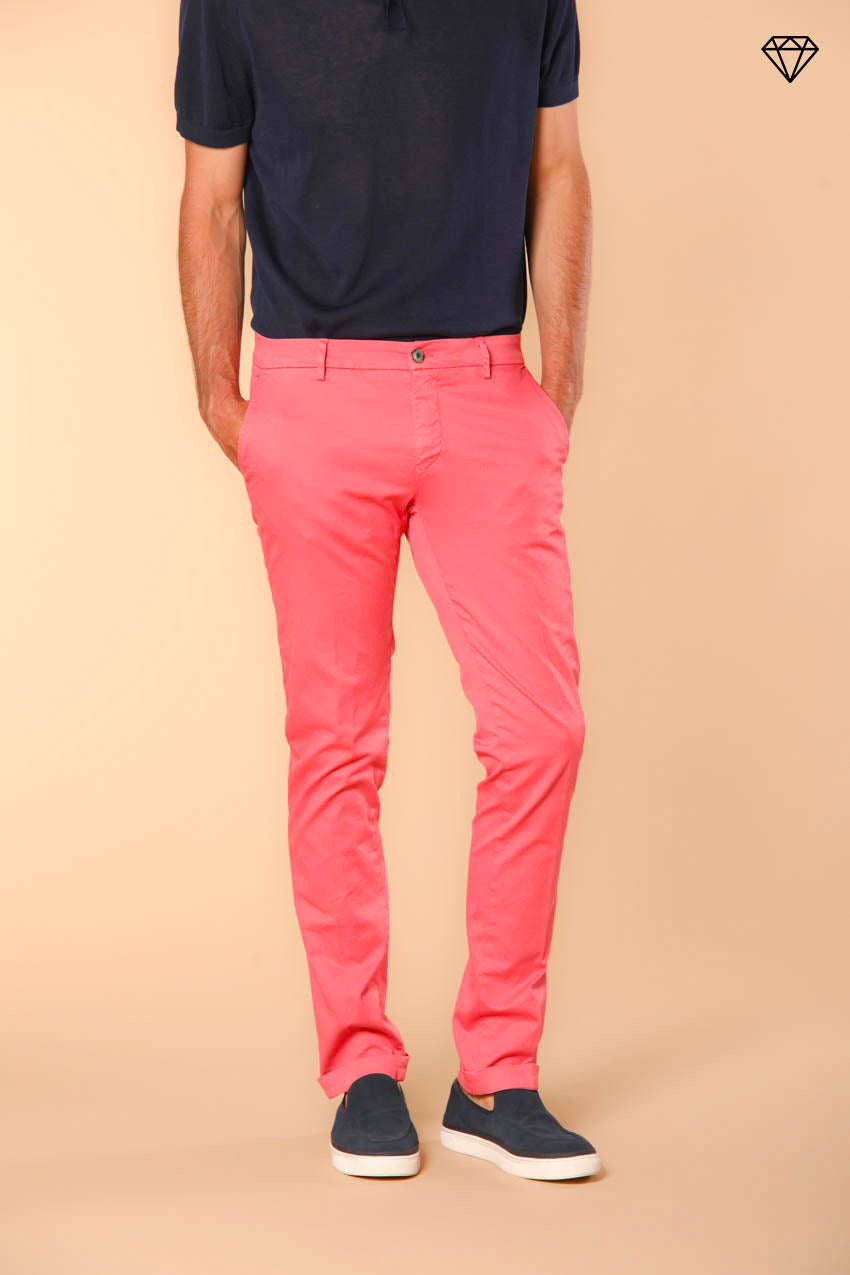 Milano pantalone chino uomo in cotone pima extra slim fit ①