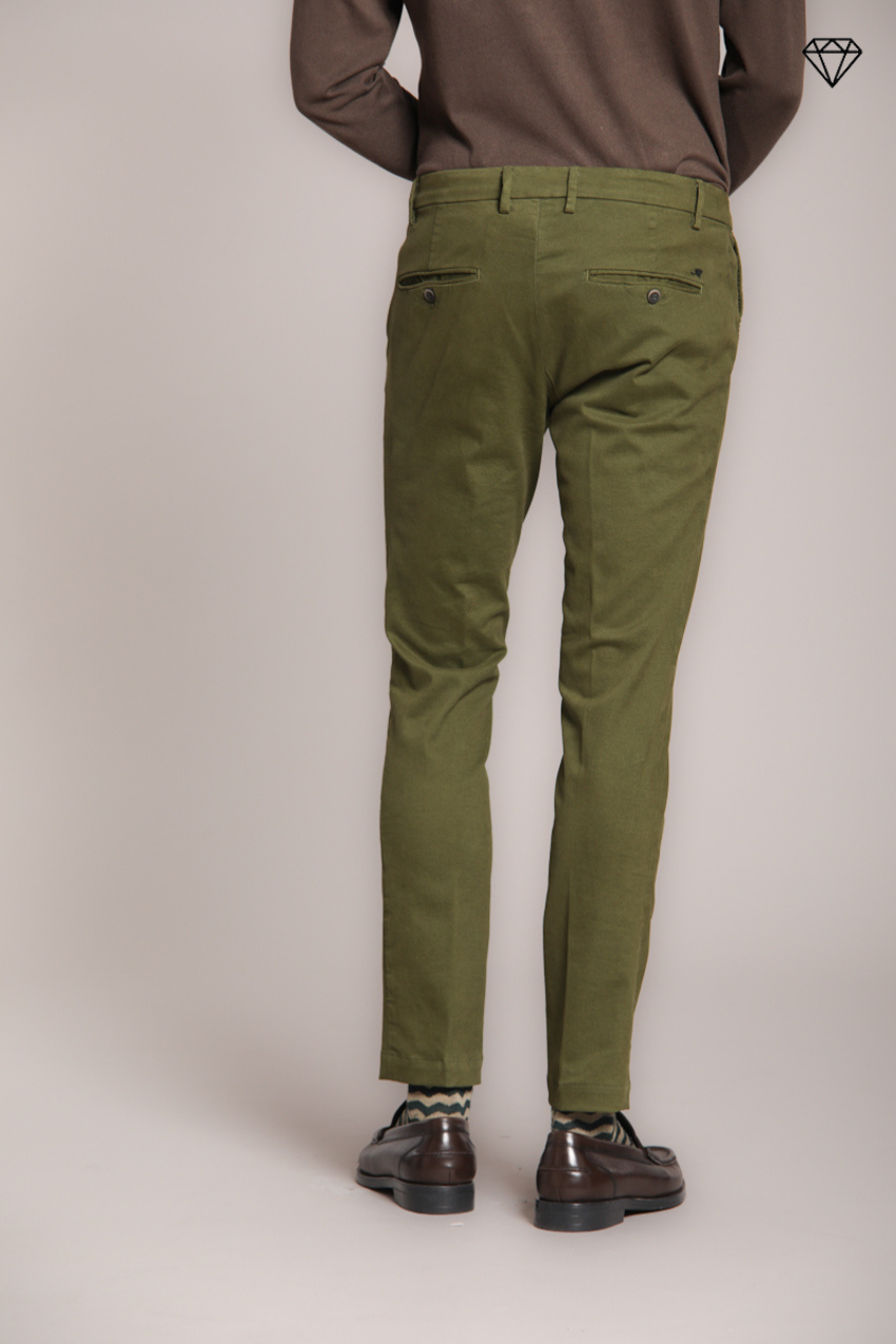 Milano Herren Chino Hose in Gabardine Stretch Extra Slim Fit ①