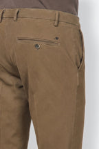 Milano chino pants for men in stretch gabardine, extra slim fit ①