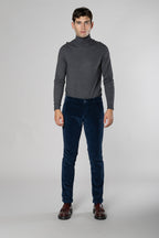 Milano pantalon chino homme en velours 500 raies extra slim fit