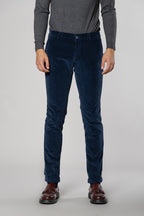 Milano pantalon chino homme en velours 500 raies extra slim fit