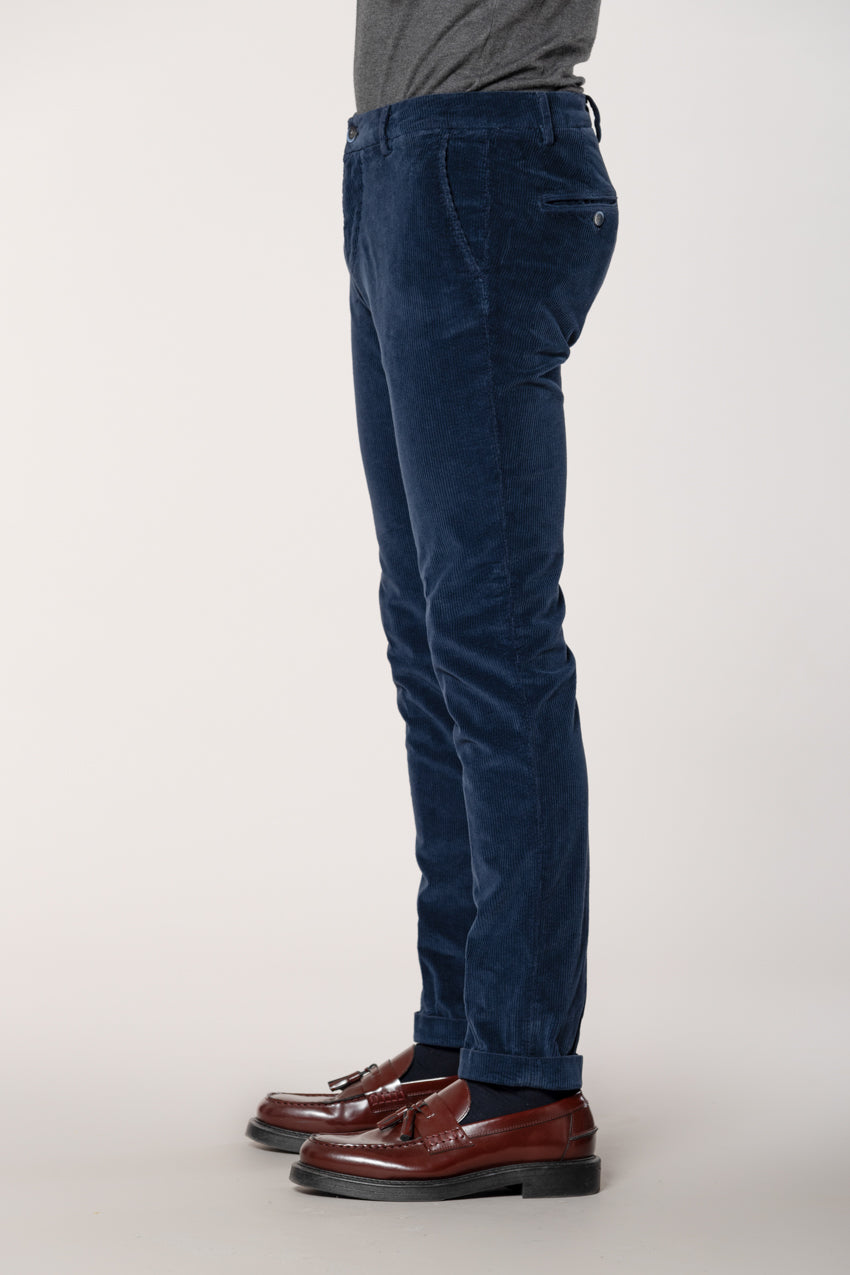 Milano pantalon chino homme en velours 500 raies extra slim fit