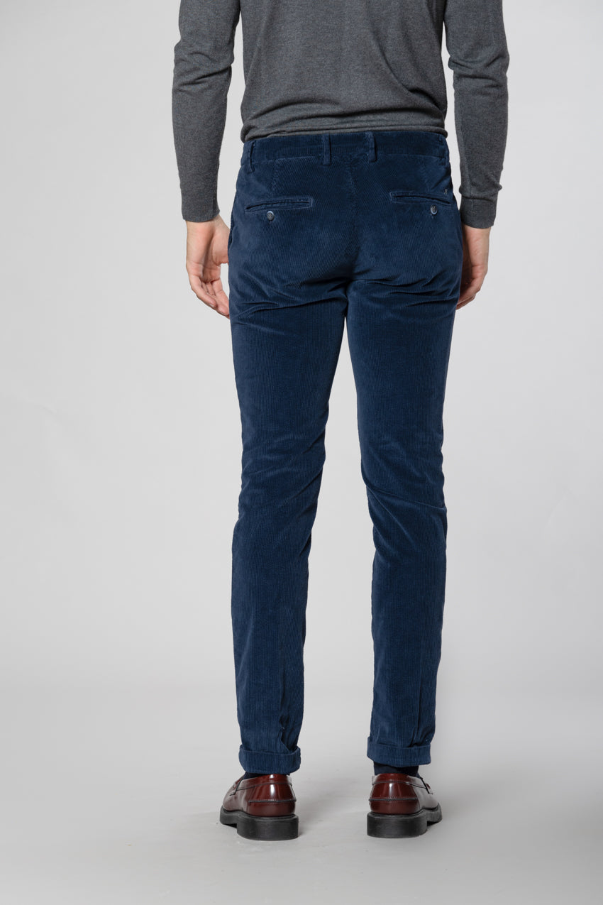 Milano pantalón chino hombre en pana de 500 líneas extra slim fit