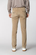 Milano pantalon chino homme en velours 500 raies extra slim fit