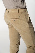 Milano pantalon chino homme en velours 500 raies extra slim fit