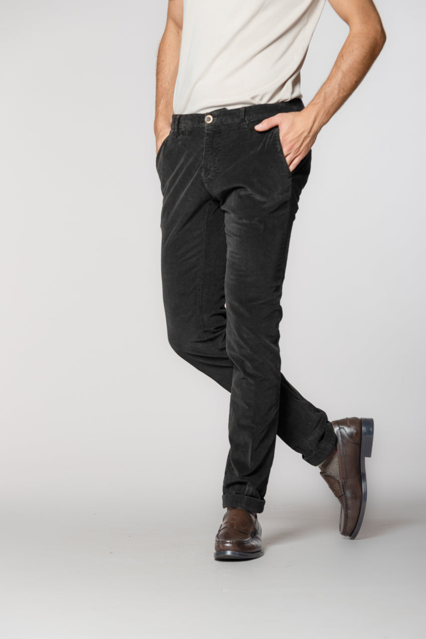 Milano men's chino pants in 500 wale corduroy extra slim fit