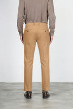Milano pantalon chino homme en gabardine stretch extra slim fit ①
