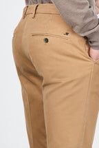 Milano pantalon chino homme en gabardine stretch extra slim fit ①
