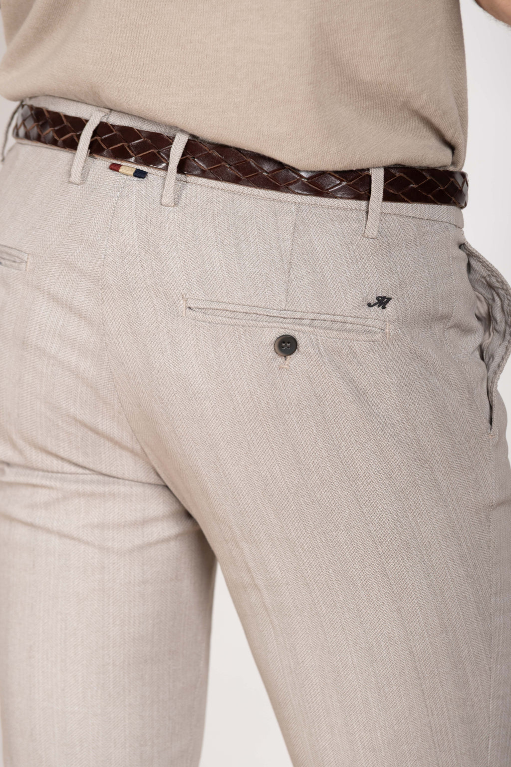 Milano pantalone chino uomo in resca extra slim fit