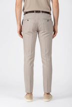Milano men's chino pants in herringbone extra slim fit